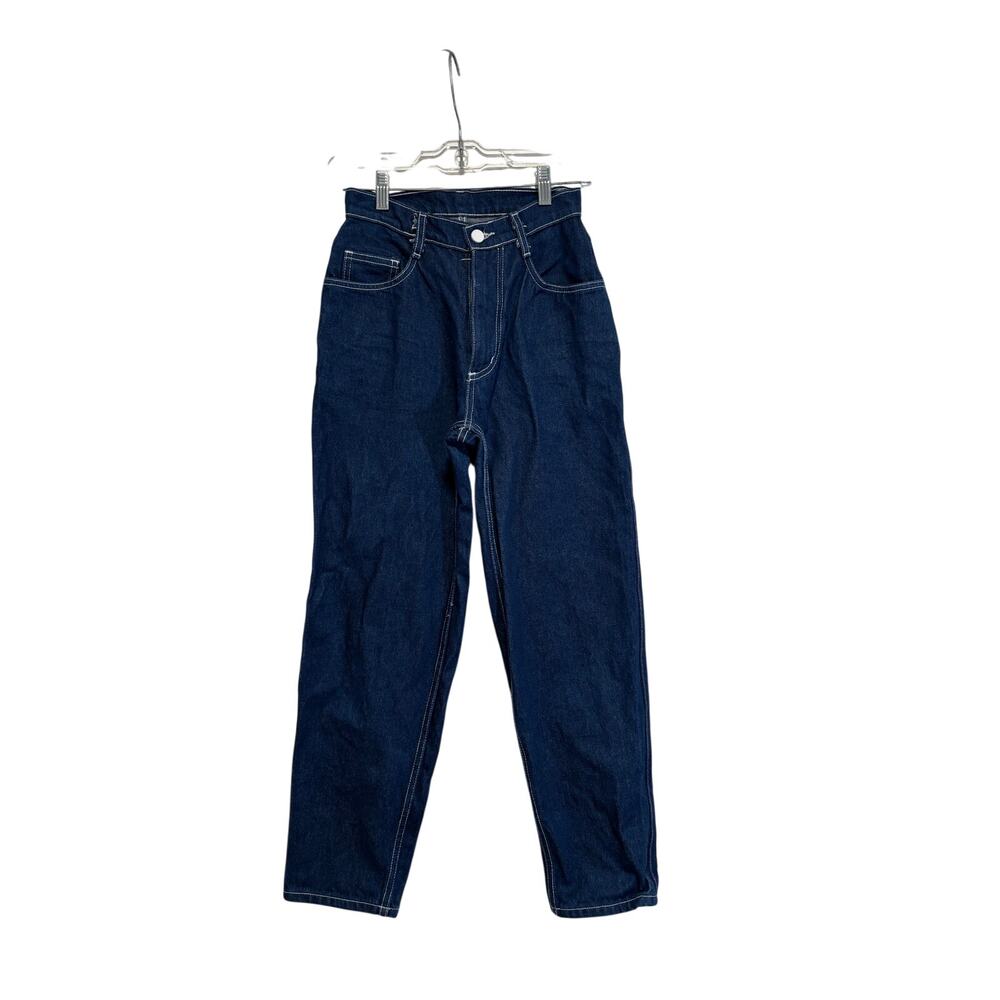 Unbranded Women's Raw Indigo High Rise Jeans 100% Cotton 26x28 USA - Picture 2 of 10